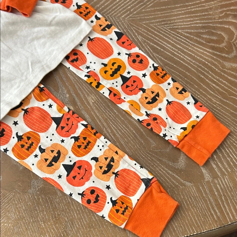 Gymboree Kids Pumpkin Jack-o’-lantern Halloween Pajama Set